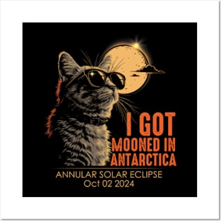 I Got Mooned In Antarctica Annular Solar Eclipse October 2 2024 Posters and Art